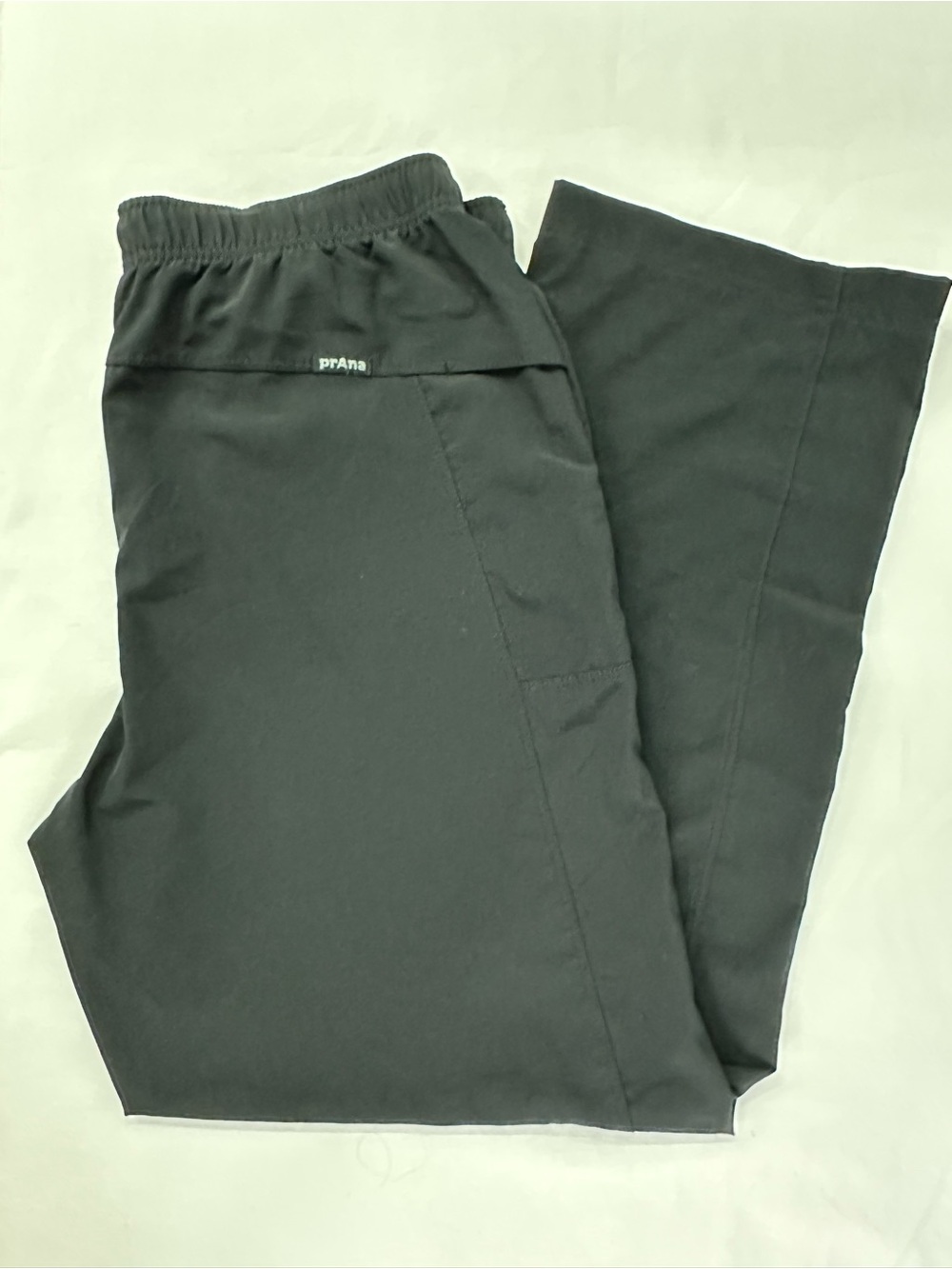 prAna Men's Vargas Track Yoga Pants Black Size L Lightweight Stretch Active Gym